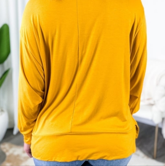 NWT Sew in Love sz XL yellow Life is Good long sleeve graphic top - Picture 5 of 6